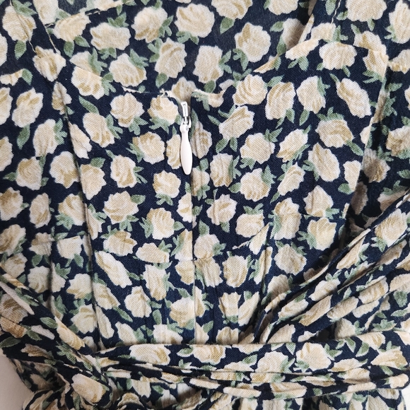 Faithfull The Brand Umbria Mini Dress Floral Print Size 2 XS Summer Beach Femme - Picture 11 of 16